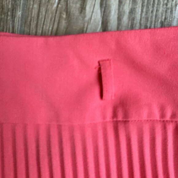 2/$18 Sale! Vtg Midi Skirt Size M Pink‎ Pleated Drop Waist Preppy Old Money - Picture 6 of 10